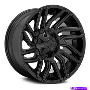 �z�C�[���@4�{�Z�b�g �R��D775�䕗1PC�z�C�[��22x10�i-18�A5x127�A78.1�j4�̃u���b�N�����Z�b�g Fuel D775 TYPHOON 1PC Wheels 22x10 (-18, 5x127, 78.1) Black Rims Set of 4