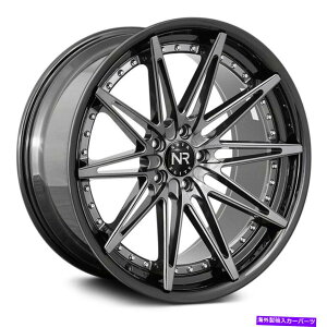 �z�C�[���@4�{�Z�b�g �m���[���G���[�gNR108�z�C�[��20x10�i40�A5x120.65�A72.56�j4�̃K�����^�������Z�b�g Noir Elite NR108 Wheels 20x10 (40, 5x120.65, 72.56) Gunmetal Rims Set of 4�y���s�A���i�z