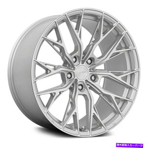 �z�C�[���@4�{�Z�b�g �O���E���h�t�H�[�XGF5�z�C�[��20x11�i40�A5x114.3�A73.1�j4�̃V���o�[�����Z�b�g Ground Force GF5 Wheels 20x11 (40, 5x114.3, 73.1) Silver Rims Set of 4�y���s�A���i�z