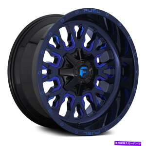 �z�C�[���@4�{�Z�b�g �R��D645�X�g���[�N1PC�z�C�[��20x12�i-43�A5x127�A78.1�j4�̃u���b�N�����Z�b�g Fuel D645 STROKE 1PC Wheels 20x12 (-43, 5x127, 78.1) Black Rims Set of 4