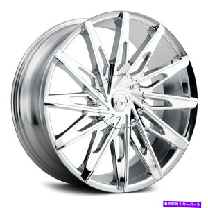 �z�C�[���@4�{�Z�b�g VCT V86�z�C�[��24x9�i20�A5x120.65�A73.1�j4�̃N���������Z�b�g VCT V86 Wheels 24x9 (20, 5x120.65, 73.1) Chrome Rims Set of 4