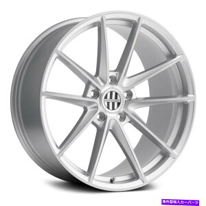 �z�C�[���@4�{�Z�b�g Victor Zuffen Wheels 19x11�i55�A5x130�A71.5�j4�̃V���o�[�����Z�b�g Victor ZUFFEN Wheels 19x11 (55, 5x130, 71.5) Silver Rims Set of 4�y���s�A���i�z