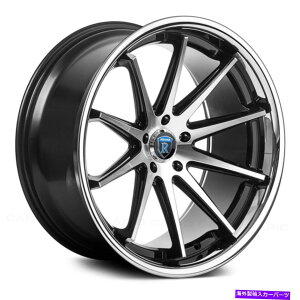 �z�C�[���@4�{�Z�b�g Rohana RC10�z�C�[��20x9�i25�A5x112�A66.56�j4�̃u���b�N�����Z�b�g Rohana RC10 Wheels 20x9 (25, 5x112, 66.56) Black Rims Set of 4