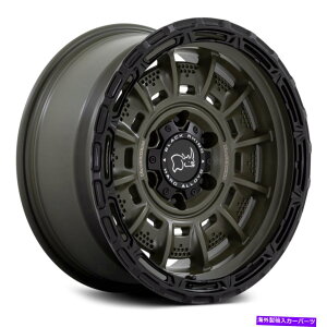 �z�C�[���@4�{�Z�b�g �u���b�N�T�C���M�I���z�C�[��20x10�i-18�A6x139.7�A106.1�j4�̗΂̃����Z�b�g Black Rhino LEGION Wheels 20x10 (-18, 6x139.7, 106.1) Green Rims Set of 4