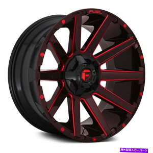 �z�C�[���@4�{�Z�b�g �R��D643�R���g��1PC�z�C�[��20x10�i-18�A8x180�A124.2�j4�̃u���b�N�����Z�b�g Fuel D643 CONTRA 1PC Wheels 20x10 (-18, 8x180, 124.2) Black Rims Set of 4�y���s�A���i�z
