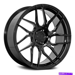 �z�C�[���@4�{�Z�b�g Rohana RFX7�z�C�[��20x11�i20�A5x114.3�A71.5�j4�̃u���b�N�����Z�b�g Rohana RFx7 Wheels 20x11 (20, 5x114.3, 71.5) Black Rims Set of 4