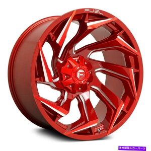 �z�C�[���@4�{�Z�b�g �R��D754����1PC�z�C�[��24x12�i-44�A8x170�A125.1�j4�̐Ԃ������Z�b�g Fuel D754 REACTION 1PC Wheels 24x12 (-44, 8x170, 125.1) Red Rims Set of 4�y���s�A���i�z