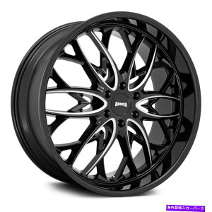 �z�C�[���@4�{�Z�b�g �_�uS263 OG�z�C�[��22x9.5�i25�A6x139.7�A106.1�j4�̃u���b�N�����Z�b�g Dub S263 OG Wheels 22x9.5 (25, 6x139.7, 106.1) Black Rims Set of 4�y���s�A���i�z