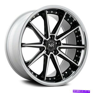 �z�C�[���@4�{�Z�b�g �m���[���G���[�gNR110�z�C�[��20x10�i40�A5x114.3�A73.1�j4�̃u���b�N�����Z�b�g Noir Elite NR110 Wheels 20x10 (40, 5x114.3, 73.1) Black Rims Set of 4�y���s�A���i�z