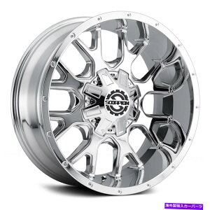 �z�C�[���@4�{�Z�b�g Scorpion SC19�z�C�[��22x12�i-44�A6x139.7�A106.1�j4��Chrome Rims�Z�b�g Scorpion SC19 Wheels 22x12 (-44, 6x139.7, 106.1) Chrome Rims Set of 4�y���s�A���i�z