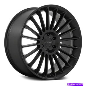 �z�C�[���@4�{�Z�b�g �X�e�[�^�X�x���`�z�C�[��24x10�i35�A5x120.65�A72.56�j4�̃u���b�N�����Z�b�g Status VENTI Wheels 24x10 (35, 5x120.65, 72.56) Black Rims Set of 4