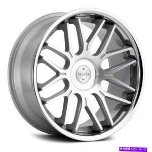 �z�C�[���@4�{�Z�b�g �u���[�N�_�C�������hBD-27�z�C�[��20x11�i42�A5x120.65�A66.9�j4�̃V���o�[�����Z�b�g Blaque Diamond BD-27 Wheels 20x11 (42, 5x120.65, 66.9) Silver Rims Set of 4�y���s�A���i�z