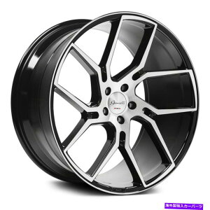 �z�C�[���@4�{�Z�b�g Gianelle Dilijan Wheels 22x10.5�i20�A5x114.3�A71.6�j4�̃u���b�N�����Z�b�g Gianelle DILIJAN Wheels 22x10.5 (20, 5x114.3, 71.6) Black Rims Set of 4�y���s�A���i�z