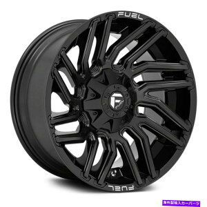 �z�C�[���@4�{�Z�b�g �R��D776�䕗1PC�z�C�[��22x10�i-18�A5x114.3�A78.1�j4�̃u���b�N�����Z�b�g Fuel D776 TYPHOON 1PC Wheels 22x10 (-18, 5x114.3, 78.1) Black Rims Set of 4�y���s�A���i�z