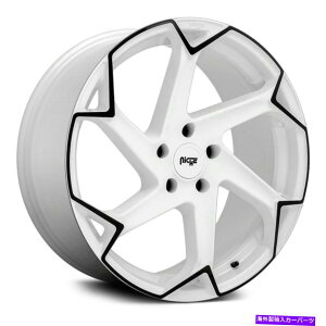 �z�C�[���@4�{�Z�b�g �j�b�`M257�t���b�V���z�C�[��20x9�i35�A5x114.3�A72.56�j4�̃z���C�g�����Z�b�g Niche M257 FLASH Wheels 20x9 (35, 5x114.3, 72.56) White Rims Set of 4�y���s�A���i�z
