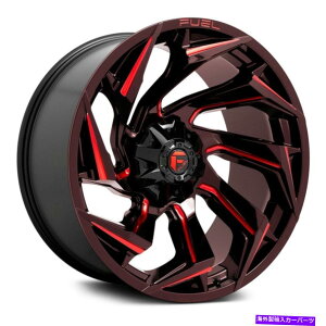 zC[@4{Zbg RD7551PCzC[24x12i-44A5x127A87.1j4̃ubNZbg Fuel D755 REACTION 1PC Wheels 24x12 (-44, 5x127, 87.1) Black Rims Set of 4