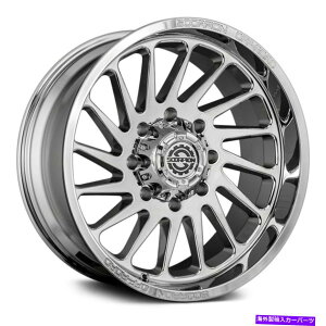 �z�C�[���@4�{�Z�b�g �T�\���\�[�z�C�[��24x12�i-44�A6x139.7�A106.1�j4�̃N���������Z�b�g Scorpion SAW Wheels 24x12 (-44, 6x139.7, 106.1) Chrome Rims Set of 4�y���s�A���i�z