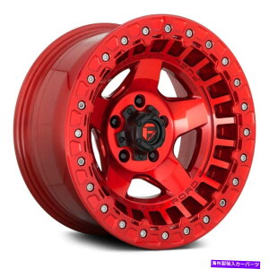 zC[@4{Zbg RD117r[hbN[v1PCzC[17x9i-15A6x139.7A106.1j4̐ԂZbg Fuel D117 BEADLOCK WARP 1PC Wheels 17x9 (-15, 6x139.7, 106.1) Red Rims Set of 4