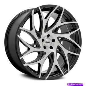 �z�C�[���@4�{�Z�b�g �_�uS260 G.O.A.T.�z�C�[��24x10�i10�A5x127�A78.1�j4�̃u���b�N�����Z�b�g Dub S260 G.O.A.T. Wheels 24x10 (10, 5x127, 78.1) Black Rims Set of 4�y���s�A���i�z