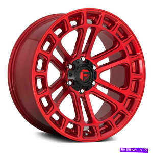 �z�C�[���@4�{�Z�b�g �R��D719�q�[�^�[1PC�z�C�[��22x10�i-13�A6x135�A87.1�j4�̐Ԃ������Z�b�g Fuel D719 HEATER 1PC Wheels 22x10 (-13, 6x135, 87.1) Red Rims Set of 4�y���s�A���i�z