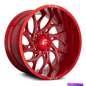 zC[@4{Zbg RD742i[1PCzC[24x14i-75A5x139.7A78.1j4̐ԂZbg Fuel D742 RUNNER 1PC Wheels 24x14 (-75, 5x139.7, 78.1) Red Rims Set of 4