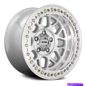 �z�C�[���@4�{�Z�b�g KMC KM235�O���l�[�h�N���[���z�C�[��17x8.5�i0�A8x165.1�A125.1�j4�̋@�B���H�����Z�b�g KMC KM235 GRENADE CRAWL Wheels 17x8.5 (0, 8x165.1, 125.1) Machined Rims Set of 4�y���s�A���i�z