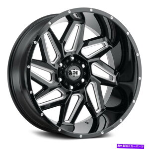 �z�C�[���@4�{�Z�b�g �r�W����361�X�p�C�_�[�z�C�[��22x14�i-76�A5x139.7�A108�j4�̃u���b�N�����Z�b�g Vision 361 SPYDER Wheels 22x14 (-76, 5x139.7, 108) Black Rims Set of 4�y���s�A���i�z