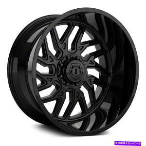 �z�C�[���@4�{�Z�b�g TIS 544GB�z�C�[��22x12�i-44�A8x170�A125.2�j4�̃u���b�N�����Z�b�g TIS 544GB Wheels 22x12 (-44, 8x170, 125.2) Black Rims Set of 4