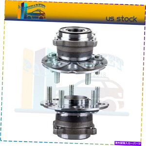 Wheel Hub Bearing ドライバーまたは助手席のハブ&ベアリングアセンブリリアフィットRDX CR-V ABSのペア Pair Of Driver Or Passenger Wheel Hub & Bearing Assembly Rear Fits RDX CR-V ABS