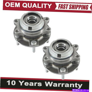 Wheel Hub Bearing ���Y�����[�m�N�G�X�g�z�C�[���x�A�����O�p�̃t�����g�z�C�[���x�A�����O�ƃn�u�A�Z���u���y�A Front Wheel Bearing And Hub Assembly Pair for Nissan Murano Quest Wheel Bearing�y���s�A���i�z