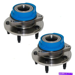 Wheel Hub Bearing �y�A�Z�b�g�n�u�ƃx�A�����O�́AABS�t�����g�z�C�[���Ȃ��Ńr���C�b�N�V�{���[�|���e�B�A�b�N�o���ɓK�����܂� Pair Set Hubs & Bearing fits Buick Chevrolet Pontiac Van without ABS Front Wheel�y