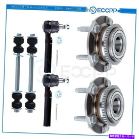 Wheel Hub Bearing 6PCフロントホイールベアリングアウタータイロッドスウェイバーリンク1994-04フォードマスタング 6pc Front Wheel Bearing Outer Tie Rod Sway Bar Link Kit For 1994-04 Ford Mustang