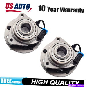 Wheel Hub Bearing �V�{���[�̃y�A�t�����g�z�C�[���x�A�����O���n�u1997-2004 2005 Blazer 1998-2004 S10 A Pair Front Wheel Bearing & Hub for Chevy 1997-2004 2005 Blazer 1998-2004 S10�y���s�A���i�z