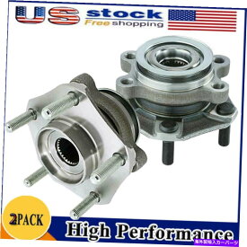 Wheel Hub Bearing ペア2 2013年から2019年の日産NV200セントラのペア2フロントホールハブベアリングアセンブリ Pair 2 Front Wheel Hub Bearing Assemblies for 2013 - 2019 Nissan NV200 Sentra