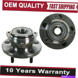 Wheel Hub Bearing 2x�t�����g�h���C�o�[�̏���ȃx�A�����O���n�u1999 -2004�W�[�v�O�����h�`�F���L�[ 2X Front Driver Passenger Wheel Bearing & Hub For 1999 -2004 Jeep Grand Cherokee