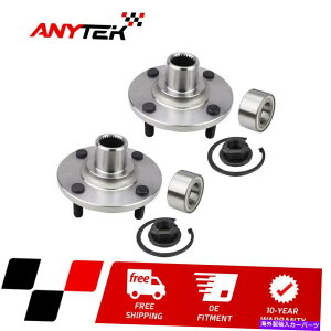 Wheel Hub Bearing 95-2000�̐���~�X�e�B�b�N�t�H�[�h�̗֊s�̂��߂�2PC�t�����g�z�[���n�u�x�A�����O�C���L�b�g 2PC Front Wheel Hub Bearing Repair Kit for 95-2000 Mercury Mystique Ford Contour�y���s�A���i�z