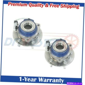 Wheel Hub Bearing 2 513121x2のセット前輪ハブとベアリングアセンブリ5ラグw/absのセット Set of 2 513121x2 Axle Bearing Front Wheel Hub and Bearing Assembly 5 Lug w/ABS