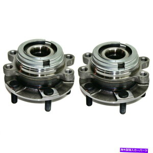 Wheel Hub Bearing 10-18�̓��Y�A���e�B�} /�}�L�V�}�̂��߂�2�̑O�փn�u�ƃx�A�����O�̐V�����Z�b�g NEW Set of 2 Front Wheel Hubs & Bearings w/ ABS for 10-18 Nissan Altima / Maxima�y���s�A���i�z