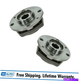 Wheel Hub Bearing 90-98 Saab 9000の2つのフロントホイールベアリング＆ハブ左＆右ペアセット2 Front Wheel Bearing & Hub Left & Right Pair Set of 2 for 90-98 Saab 9000