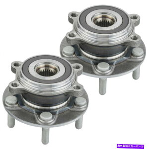 Wheel Hub Bearing }c_̂߂2̑OփnuƃxAOAZu513354̃Zbg3CX-3 Set of 2 Front Wheel Hub And Bearing Assembly 513354 for Mazda 3 CX-3