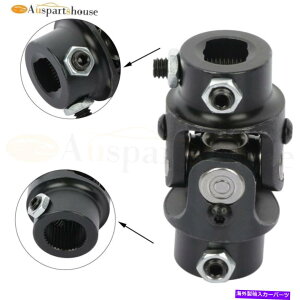 Steering Shaft 3/4 DD x 13/16-36�X�v���C���V���O���X�e�A�����O�V���t�gU�W���C���g����10.5cm�u���b�N 3/4 DD X 13/16-36 Spline Single steering shaft u joint Length 10.5cm Black�y���s�A���i�z