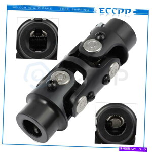 Steering Shaft 3/4 DD x 3/4 -36�X�v���C���_�u���X�e�A�����OU-Joint�u���b�N���j�o�[�T���X�e�A�����O�V���t�g 3/4 DD x 3/4-36 Spline Double Steering U-Joint Black Universal Steering Shaft�y���s�A���i�z