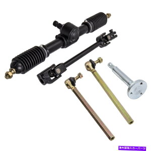 Steering Shaft S[J[g110ccXeAOzC[AZuZbgp̒\ȃVtg^CbhbNZbg Adjustable Shaft Tie Rod Rack Set For Go Kart 110cc Steering Wheel Assembly Set