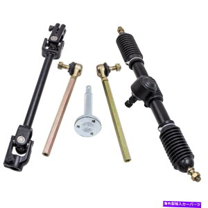 Steering Shaft XeAOzC[p[cAZutBbg110ccS[J[g^CbhbN\ȃVtg Steering Wheel Parts Assembly Fit 110cc Go Kart & Tie Rod Rack Adjustable Shaft
