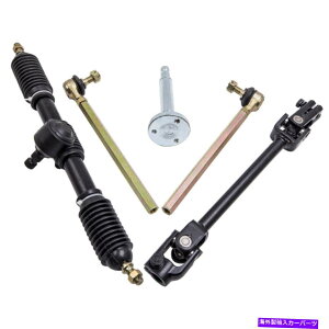Steering Shaft XeAOzC[p[c^CbhbN\ȃVtgZbgtBbg110ccS[J[g Steering Wheel Parts Tie Rod Rack Adjustable Shaft Set Fit 110cc Go Kart