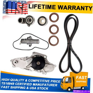 Water Pump 9 2003-2016�̃^�C�~���O�x���g���E�H�[�^�[�|���v�L�b�g�z���_�A�L�����A�R�[�h�I�f�b�Z�C�p�C���b�gV6 9 Timing Belt & Water Pump Kit For 2003-2016 HONDA ACURA Accord Odyssey Pilot V6�y���s�A���i�z