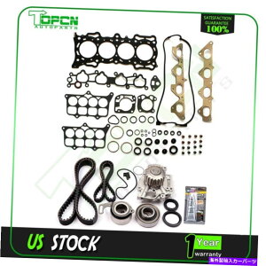 Water Pump 1990N1995Ñz_v[h2.2L^C~OxgEH[^[|vwbhKXPbgZbg For 1990-1995 Honda Prelude 2.2L Timing Belt Water Pump Head Gasket Set
