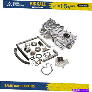 Water Pump �^�C�~���O�`�F�[���L�b�gw/o�A�C�h���[�M�A�E�H�[�^�[�I�C���|���v�t�B�b�g91-97���Y�A���e�B�}ka24de Timing Chain Kit w/o Idler Gear Water Oil Pump Fit 91-97 Nissan Altima KA24DE�y���s�A���i�z