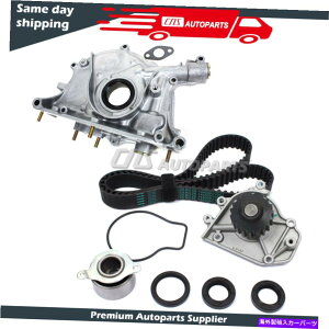 Water Pump �I�C�����E�H�[�^�[�|���v�t���^�C�~���O�x���g�L�b�g90-95 Acura Integra 1.8L B18A1 B18B1 Timing Belt Kit w/ Oil & Water Pump Fits 90-95 Acura Integra 1.8L B18A1 B18B1�y���s�A���i�z