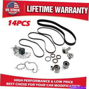 Water Pump �g���^�^�R�}�c���h��4runner 3.4L V6�G���W���p��14PCS�E�H�[�^�[�|���v�^�C�~���O�x���g�L�b�g 14PCS Water Pump Timing Belt Kit for Toyota Tacoma Tundra 4Runner 3.4L V6 Engine